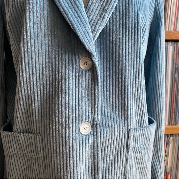 NWT OFFON Baby Blue Corduroy Jacket/Blazer size SMALL - Picture 7 of 7
